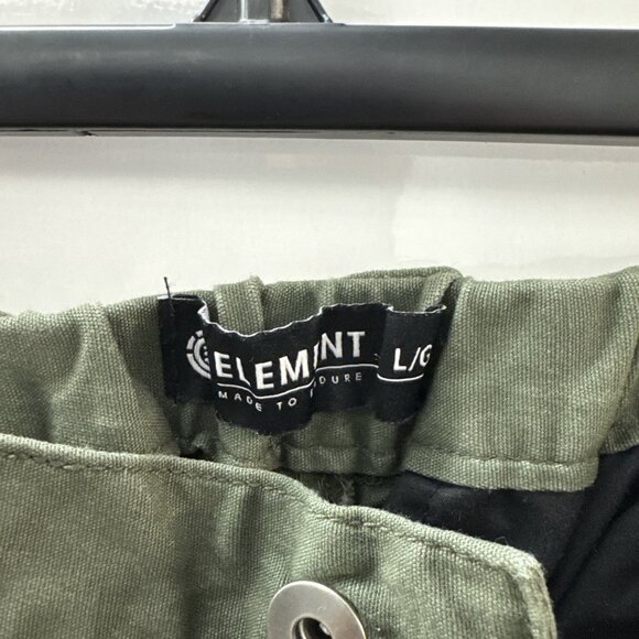 ELEMENT Skateboards Utility Chillin Twill Pants Large Big Fit Drawstring olive - Picture 8 of 14